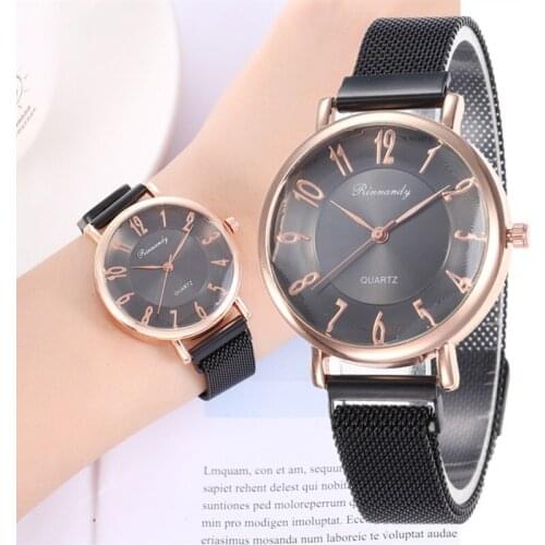 Dropshipping Luxury Brand Women Watch Magnet Buckle Mesh Women Stainless Steel Quartz Watch Ladies Clocks Gifts Relogio Feminino