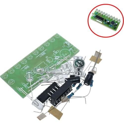 Voice activated LED Water Light Kit CD4017 Lantern Control Fun Electronic Production Teaching Training Diy Electronic Kit Module