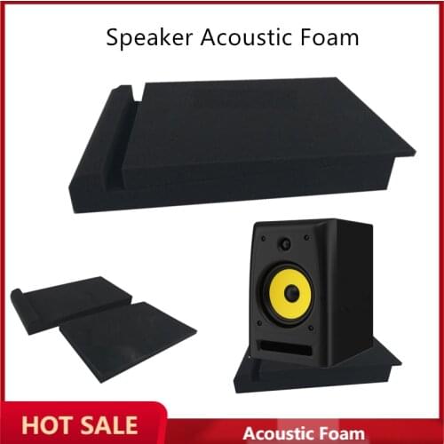1PC 30x17x4CM Sponge Studio Monitor Speaker Acoustic Isolation Foam Soundproof Foam Isolator Pads High Density
