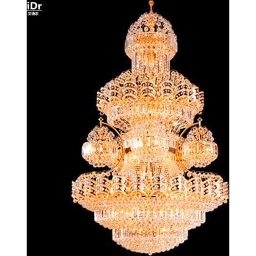 Crystal lamp living room floor luxury penthouse villa headlight lamp hotel engineering lamp factory outlets Chandeliers Lmy-022