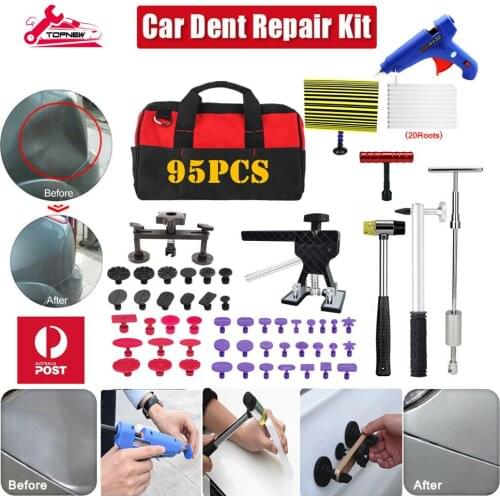 Car Body Paintless Repair Removal Tools Automotive Door Ding Dent Silde Hammer Glue Puller Repair Set Kits