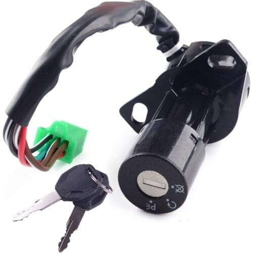 Motorcycle Security 6 Wires Ignition Switch Lock With 2 Keys Set Fit For Suzuki GS125 Accessories