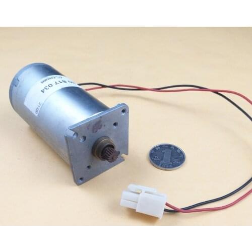 1PCS Used CROUZET DC Gear Motor With 0.4M 18T Gear 12V1700RPM 24V3600RPM