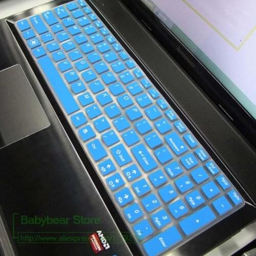 New Silicone keyboard cover for Lenovo 15.6 inch Y50-70 G50-80 Z500 B590 G510 G580 Y510P Y50 G50 Y570 Z580 Z560 B580 V580