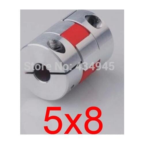 New 5x8 5mm 8mm aluminium flexible shaft Jaw spider Plum Coupling servo motor rolling ball screw coupler CNC Encoders D25 L30