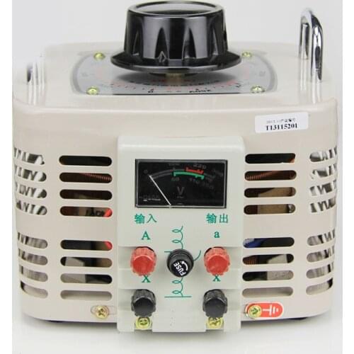 Single phase voltage regulator input 220V 2000W variac adjustable TDGC2 2KVA output 0-250v power converter voltage transformer