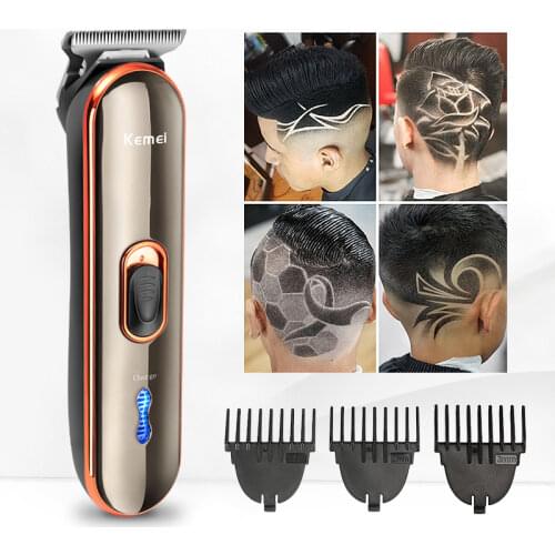 Km--671 Barber Hair Clipper LED Screen Washable Electric Hair Trimmer Rechargeable Professional Hair Machine Hair Trimmer 40G