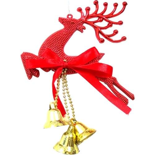 Merry Christmas Decorations Silver Gold Xmas Baubles Chital Christmas Tree Ornament Reindeer Party Decor Hanging Polite