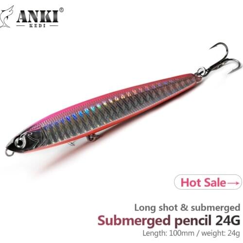Pencil Sinking Fishing Lure 24g /100mm Bass Fishing Tackle Lures Fishing Accessories Saltwater Lures Fish Bait Trolling Lure