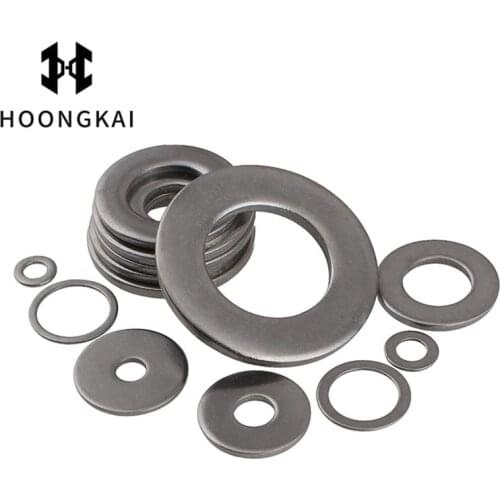 HOONGKAI M3 M4 M5 M6 M8 M10 M12 M14 M16 M18 M20 304 Stainless Steel Super Ultra Thin Flat Washer Ultrathin Shim Plain Gask