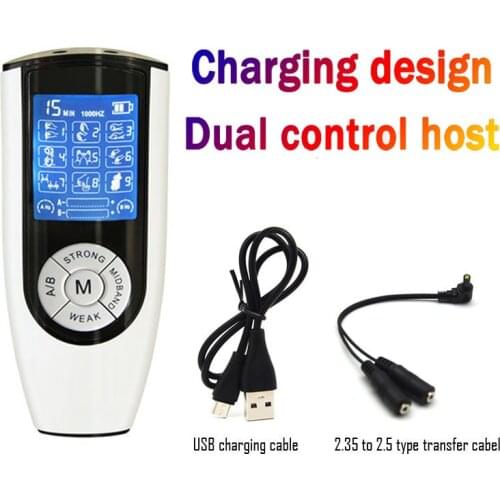 SM Strong Electro Shock Host,Electric Stimulation Massage Power Therapy Box Machine,With USB Cable 2.35 Conversion Cable Sex Toy
