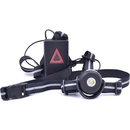 Waterproof Outdoor Sport Running Lights LED Night Cycling Warning Bike Light USB Chest Lamp Walking Jogging Bike Accessories