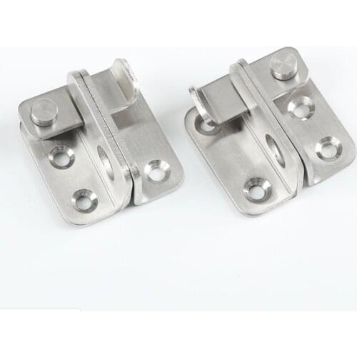 10Pcs Stainless steel Door Latch Hasp With Lock Hole Grommet