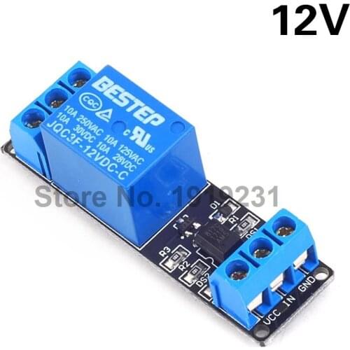 12V 1 Channel Relay Module Optocoupler Isolation Low Level Trigger PLC Control Driver Board