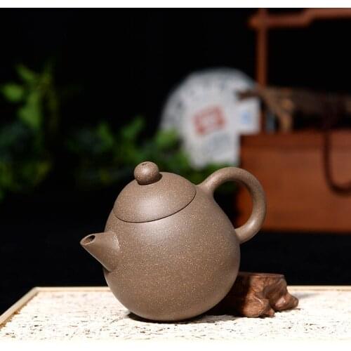 120ML Yixing Purple Sand Long Dan Teapot Teaset Hand Made Pot Original Ore Purple Mud Kung Fu Tea Set Tea Ceremony Birthday Gift