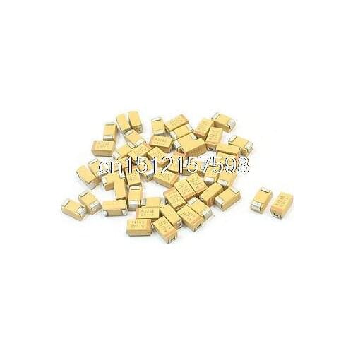 50PCS 6032 Case C 22uF 25V 6x3.2x2.6mm SMD SMT Tantalum Chip Capacitors