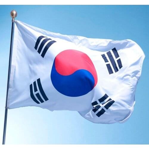 90*150cm South Korea Flag Polyester The Korean National Banner Home Decoration Tools Polyester Flying Flag
