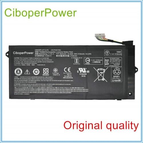 Original quality AP13J7K Battery for AP13J7K 3ICP5/67/90 Series 11.4V 3920mAh/44.6Wh