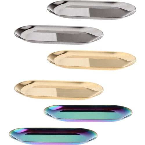 Home Mirrored Glitter Design Vanity Jewelry Tray