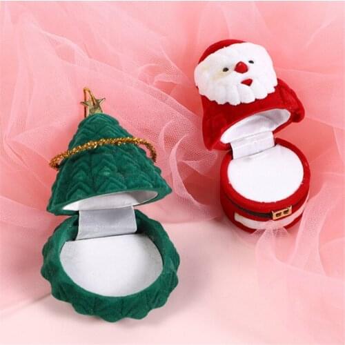 Cupid/Santa Claus Ring Box Jewelry Packaging Box Cartoon Little Angel Necklace Box Valentines Day Gift Wedding Decoration