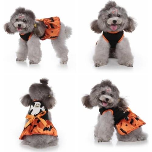Halloween Cosplay Costume Dogs Skirt Pets Clothing Cartoon Princess Dress For Small And Medium Dogs