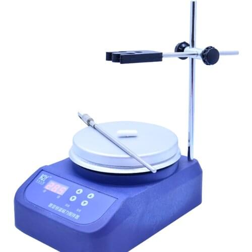220V Digital Display Magnetic Stirrer Mixer Machine With Heating Plate Laboratory Temperature Control Heater Mixing Machine 250W