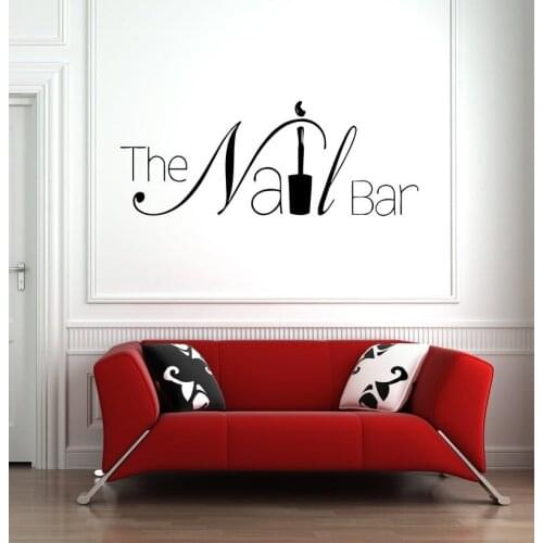Nail Salon Manicure Pedicure Wall Decal Vinyl Nail Bar Sticker Beauty Salon Wall Stickers Removable Room Decoration Mural Z223