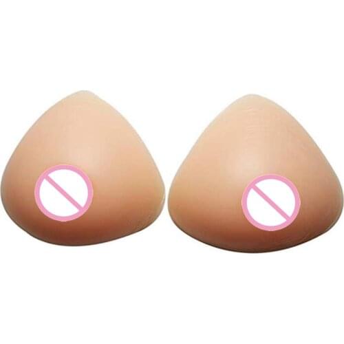 Mastectomy Silicone Breast Form Self-adhesive Fake Boobs Chest Enhancer for Cosplay Crossdresser Pocket Bra Ajusen