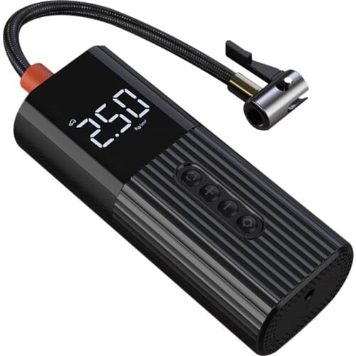 Mini Air Pump Compressor Digital Wired Tyre Inflatable Pump LED Flash Light for Car Motorcycle Bicycle