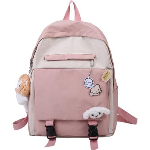 Fashion Casual Women Backpack Waterproof Book School Bags for Teen Large Capacity Cute Women Backpack Ins Style Young Backpack