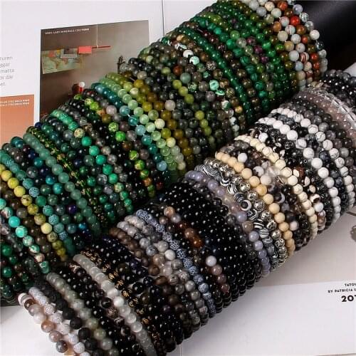 6 MM Natural Chakra Tiger Eye Stone Beads Bracelets Women Amethyst Reiki Balance Jewelry Lucky Gifts Men Bracelet Prayer Pulsera