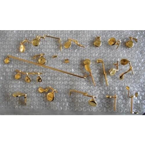 New Flute repair parts Gold-plated keys