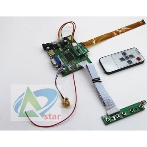 HDMI + 2AV+ VGA LCD Driver Controller Board Kit for Panel 10.1 inch LP101WH4-SLAB 1366*768 LCD controller board DIY kits