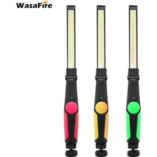 Portable USB Rechargeable Light Built-in Battery COB Flashlight Hanging Hook Lamp COB LED Slim Work Light for Car Repair Camping