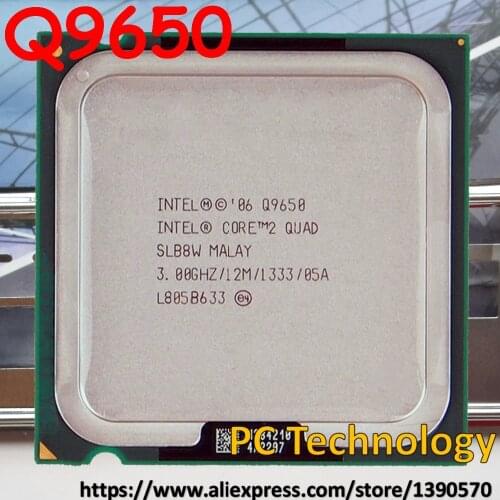 Original Intel Core 2 Quad Q9650 CPU Processor (12M Cache, 3.00 GHz,1333MHz FSB,45nm) LGA775 CPU Desktop Free shipping