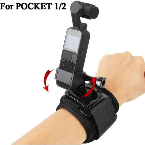 Wrist Strap Mount for DJI OSMO POCKET 1/2 Adjustable Cycling Arm Band Holder for Action Camera Outdoor Sports Accessories