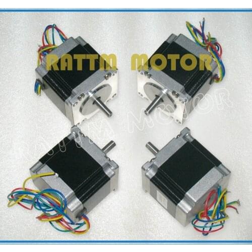 4pcs NEMA23 165 Oz-in CNC stepper motor stepping motor/2.5A 23HS6403 for CNC Milling Engraving Router Machine