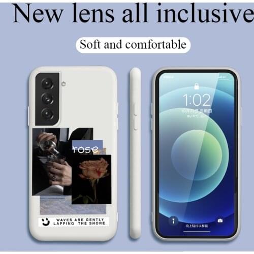 Wine Glass Phone Case For Samsung Galaxy S21 S20 FE S10 Note 20 10 Ultra Plus A72 A52 A42 A32 A12 A02S 4G 5G Silicone Cover