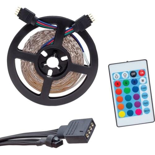 LEDON LD-1609 SİLİKONSUZ 5 METER RGB STRIP LED ANIMATION DEVRELİ + ADAPTER SET