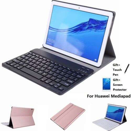 Ultra thin Case For Huawei Mediapad T5 10 10.1 T3 9.6 M5 M6 10.8 Matepad Pro 10.8 10.4 Bluetooth Keyboard Keyboard Cover