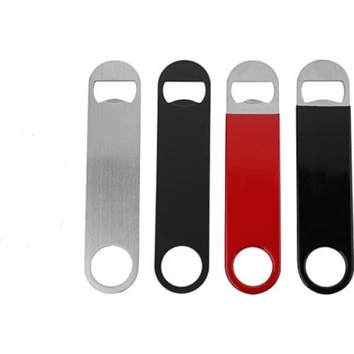 Unique Stainless Steel Large Flat Speed Bottle Cap Opener Remover Bar Blade Home Hotel Professional Beer Bottle Opener SN2543
