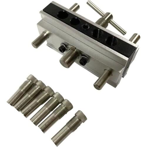 Straight hole locator Wood board connection drilling locator Vertical drilling fixture Round wood pin locator