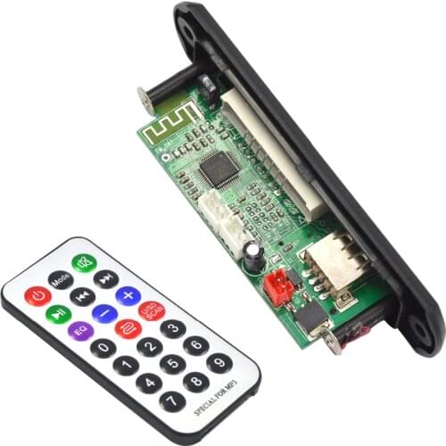 Vococal Portable Wireless Bluetooth 12V MP3 WMA Decoder Board Audio Module Car Accessories Support USB U-disk TF Card FM Radio