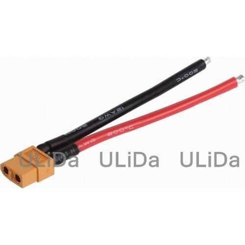 XT60 Female Connector W/ Housing 10CM Silicon Wire 12AWG Cable for RC Battery