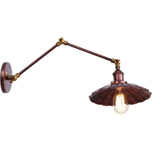 110v 220v 240v Loft Style Wall Sconces Lamp Rustic Industrial Retro Nostalgia Ferruginous Decorative Wall Light Sconce Fixture