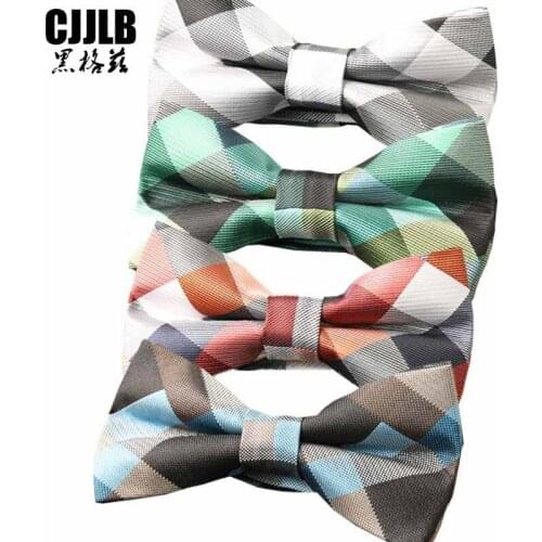 2pcs Plaids Bowtie Fashion Plaid Bow Tie For Men Butterfly Necktie Wedding Pajaritas Dress Tuxedo Party Colorful Skinny Cravats