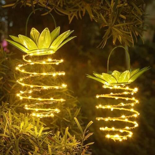 24/30/50 LED Hanging Solar Light Solar Pineapple Light Waterproof Solar Lantern for Garden Yard Patio Lawn Balcony Path Lamp