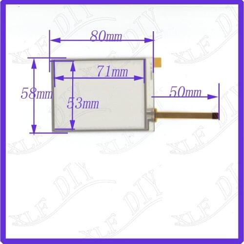 ZhiYuSun 253009A01 3.8inch 4 lines Resistance screen 80*58mm touch screen panel this is compatible 80mm*58mm
