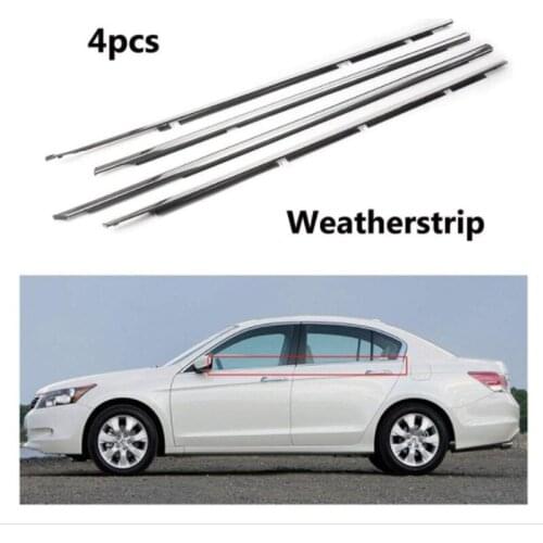 4pcs Car Weatherstrips Window Moulding Trim Seal Belt For Toyota Avalon 2019