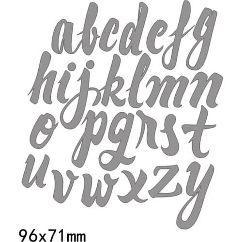 Diy alphabet handmad paper letters metal cutting Dies Embossing Scrapbooking cutting dies Craft 2018 new